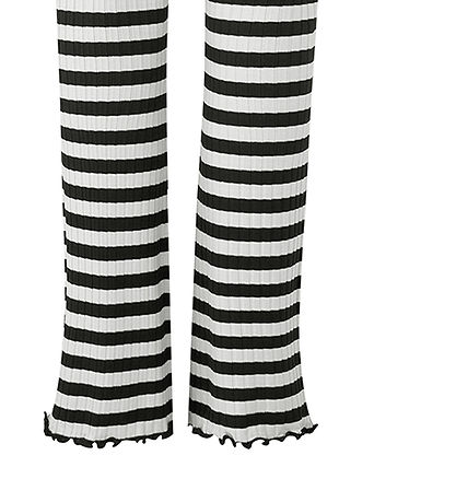 Mads N?rgaard Leggings - Lala - Blåck/Vanilla Ice