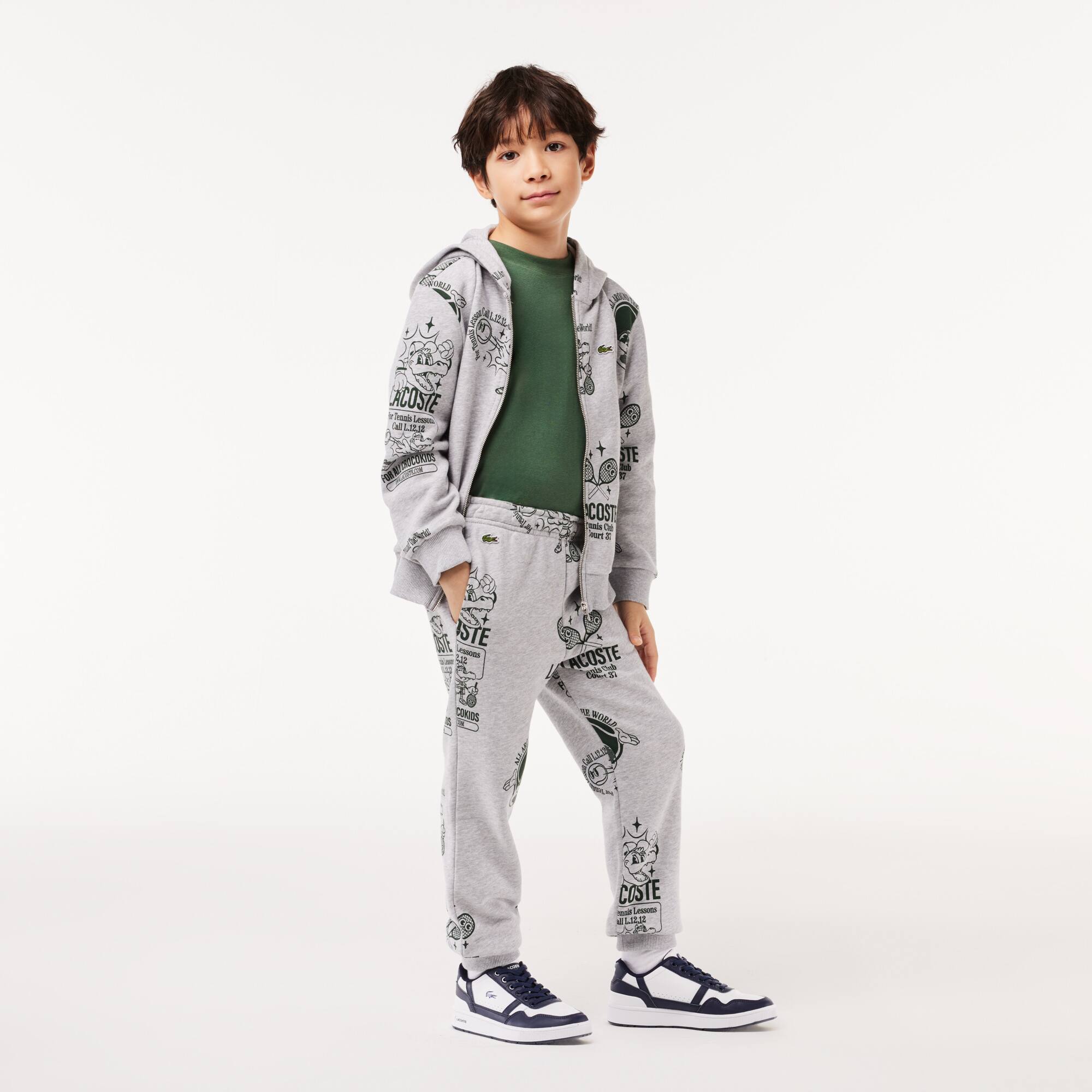 Pantalon de survêtement Jogger avec imprimé Pantalons & Shorts - Gris - Lacoste - Enfant