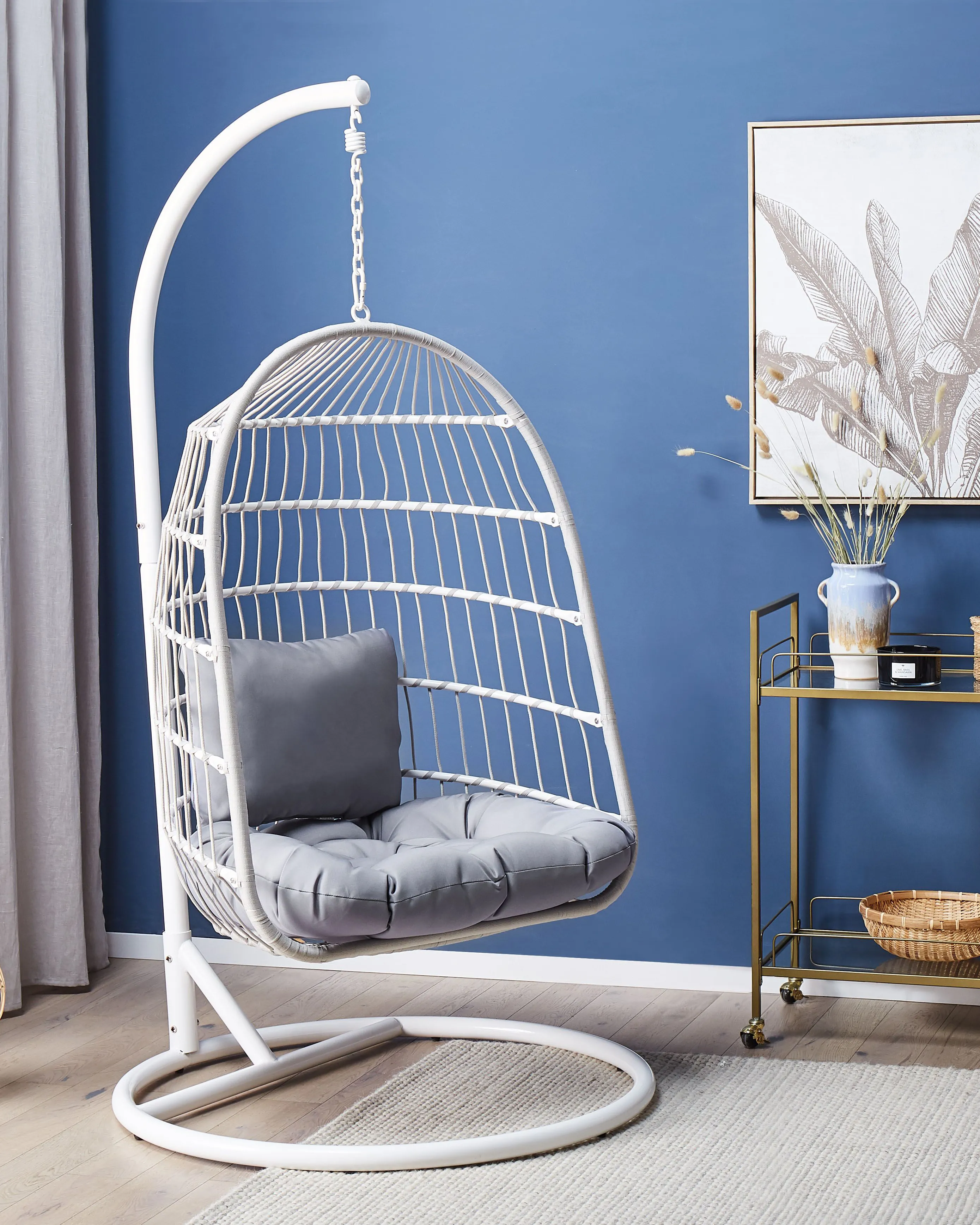 Hangstoel met standaard ALLERA Metaal Wit