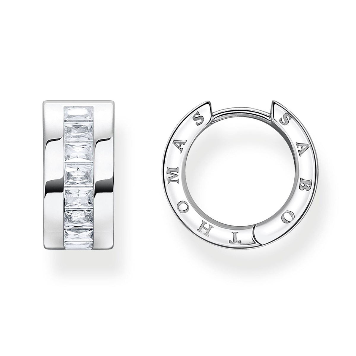 Créoles Thomas Sabo argent oxydes