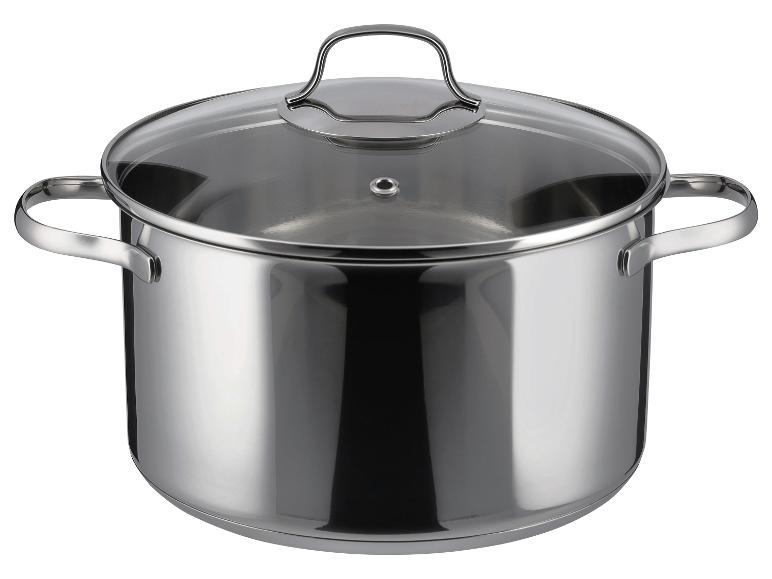 Set van 3 RVS kookpannen