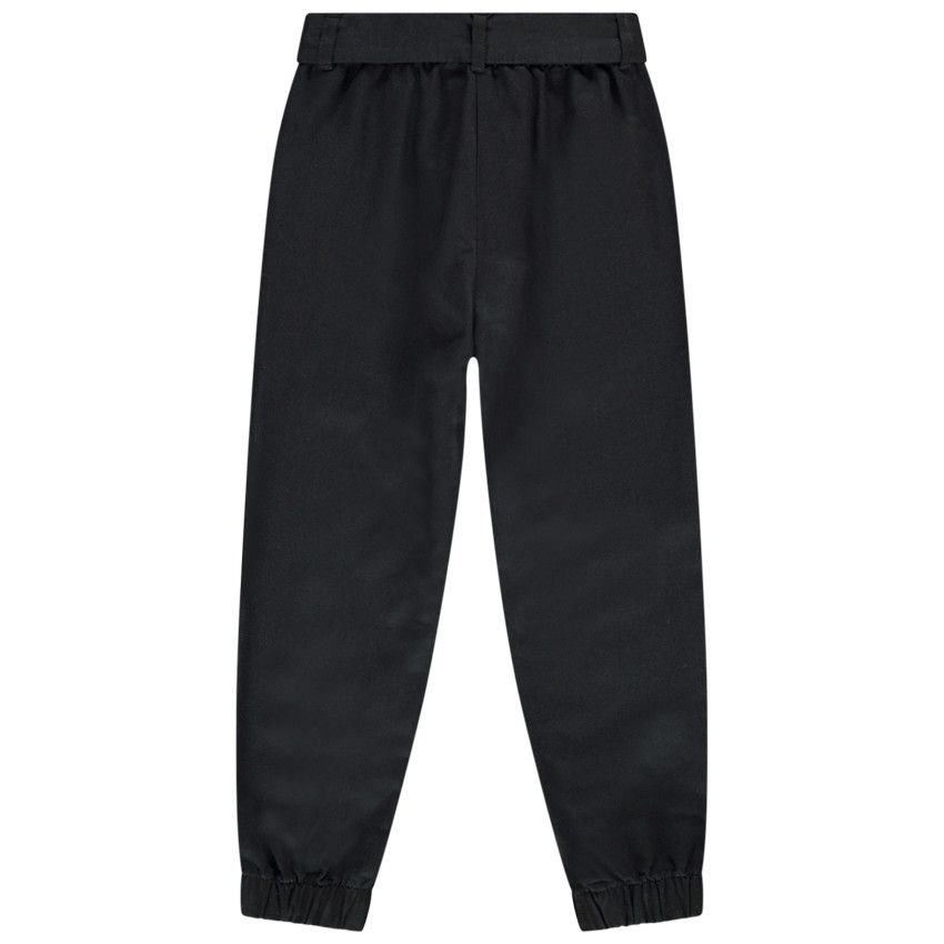 Pantalon avec ceinture pour fille - Gris foncé