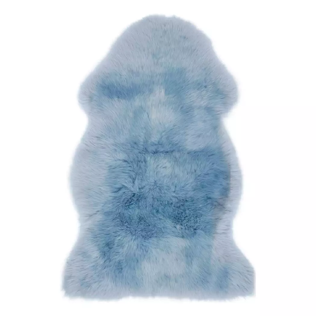 Schaffell 100 cm, blaugrau