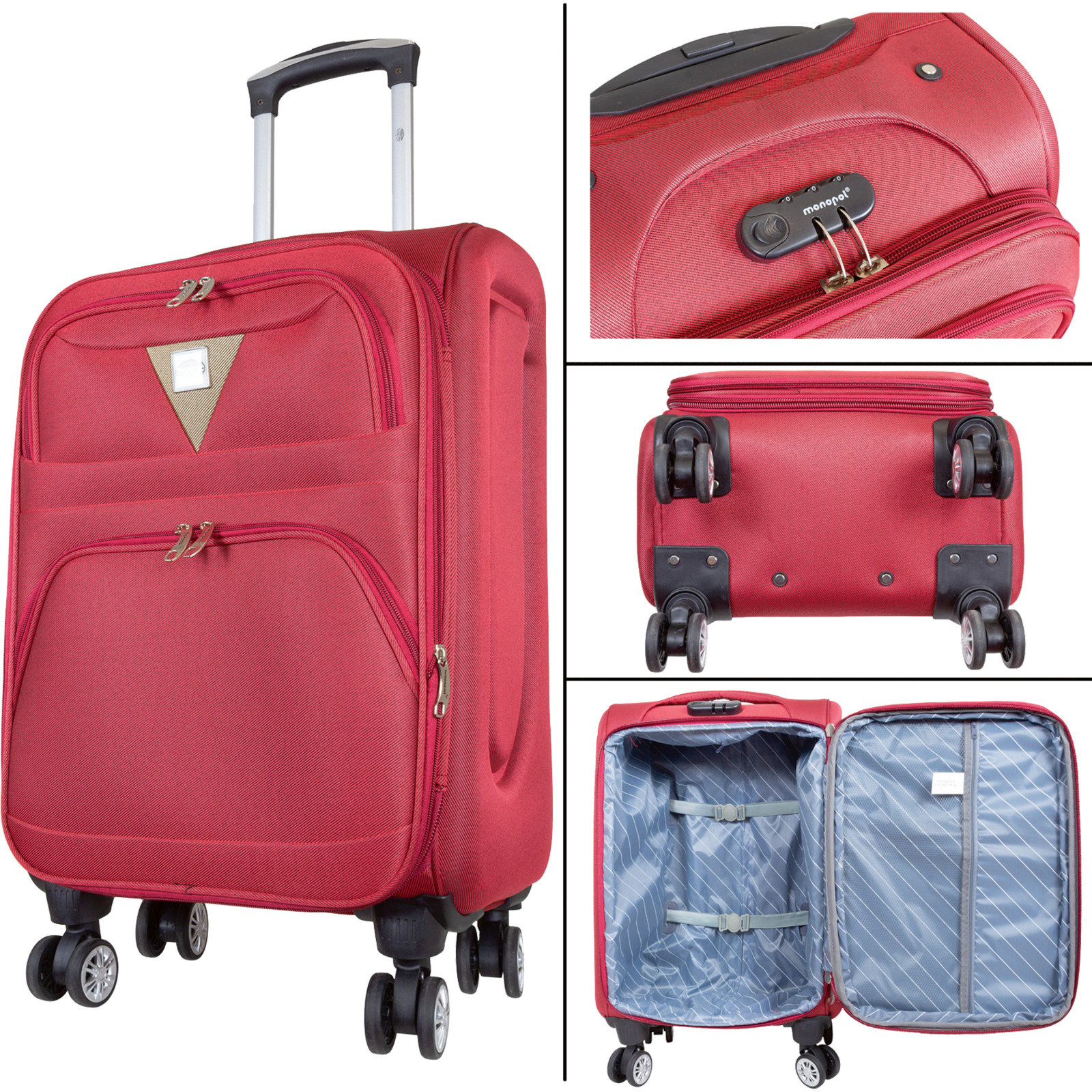Koffer Nylon rot S