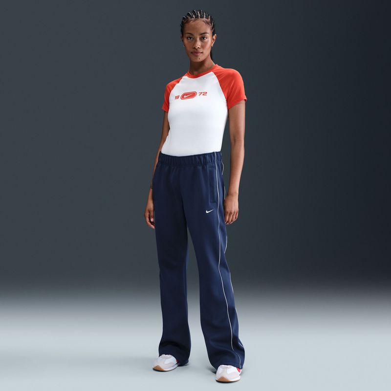 Nike Windrunner aansluitende knit damesbroek met halfhoge taille - Blauw