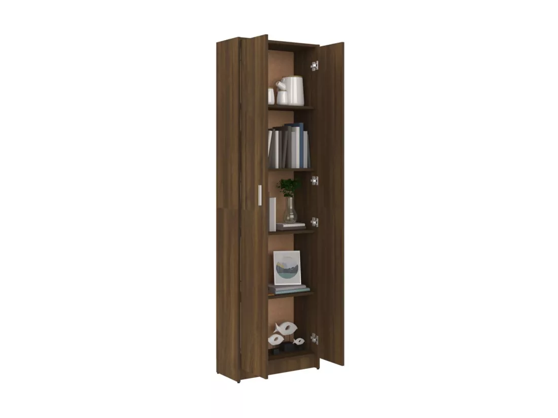 Garde-robe couloir Chêne marron 55x25x189 Bois d'ingénierie