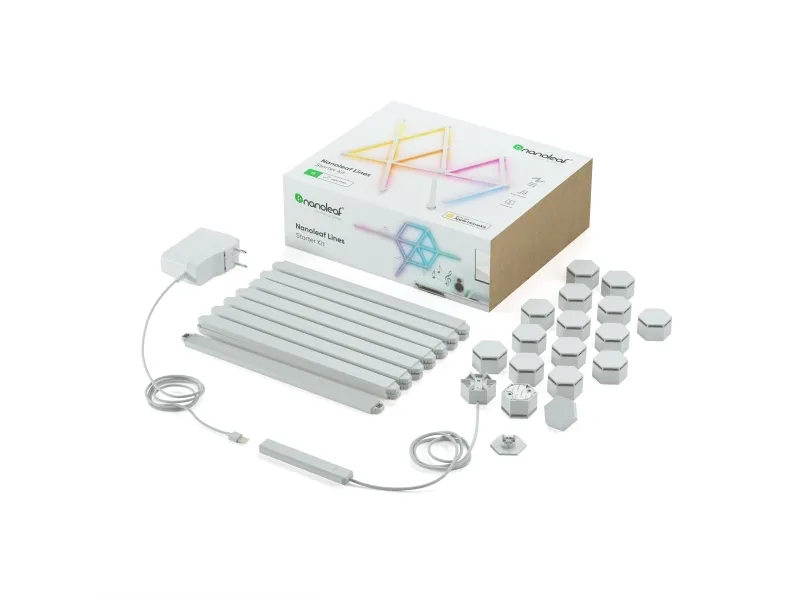 Nanoleaf Lines Starter Kit - Lysbarre - LED - 16 millioner farver
