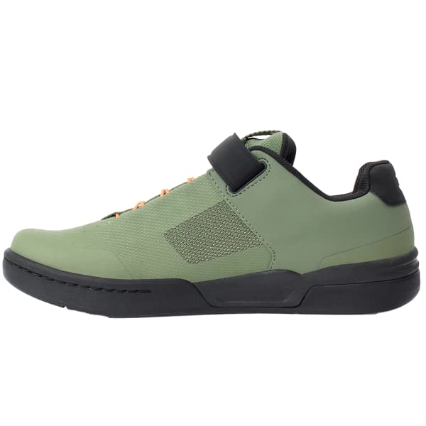 Chaussure VTT plate CRANKBROTHERS STAMP SPEEDLACE FLAT GREEN / ORANGE - BLACK OUTSOLE