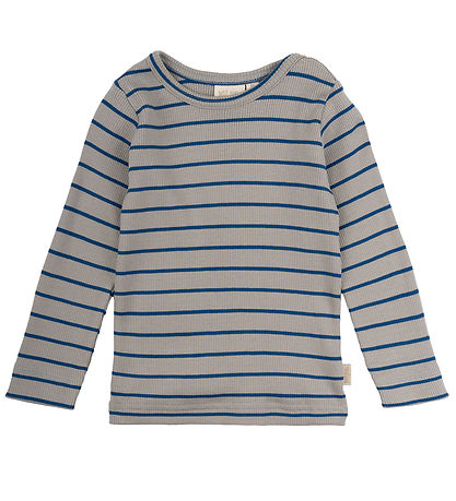 Petit Piao Body l/æ - Rib - Modal - Deep Cobalt/Grey Stone