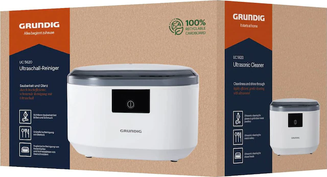Grundig Ultraschallreiniger »UC5620« löst  Verschmutzungen an unzugänglichen Stellen