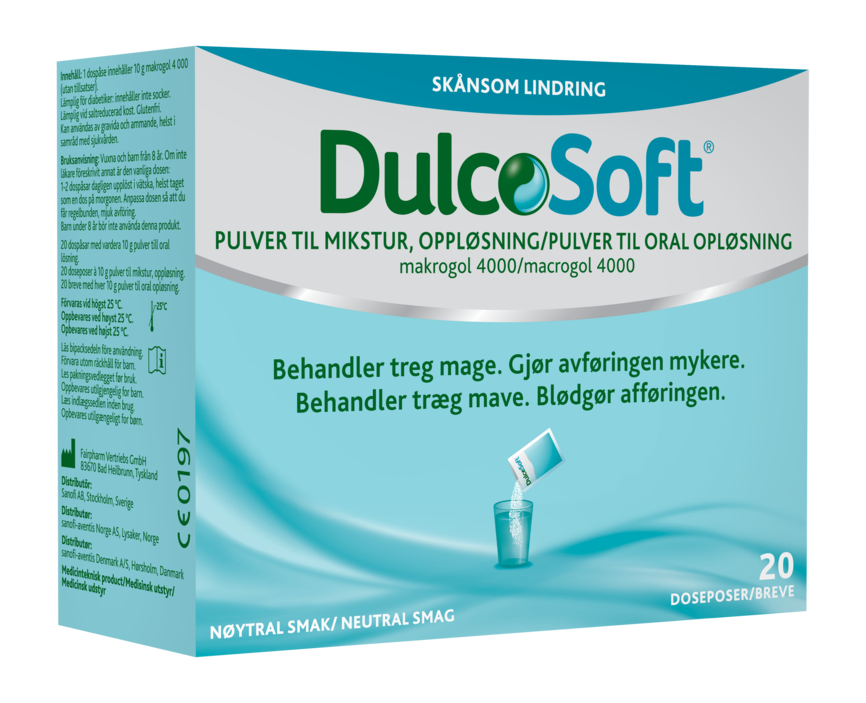 Dulcosoft pulver 20 doser