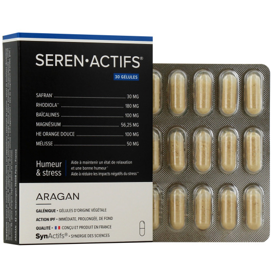 Synactifs Seren Actifs - Stress, humeur - Complément alimentaire