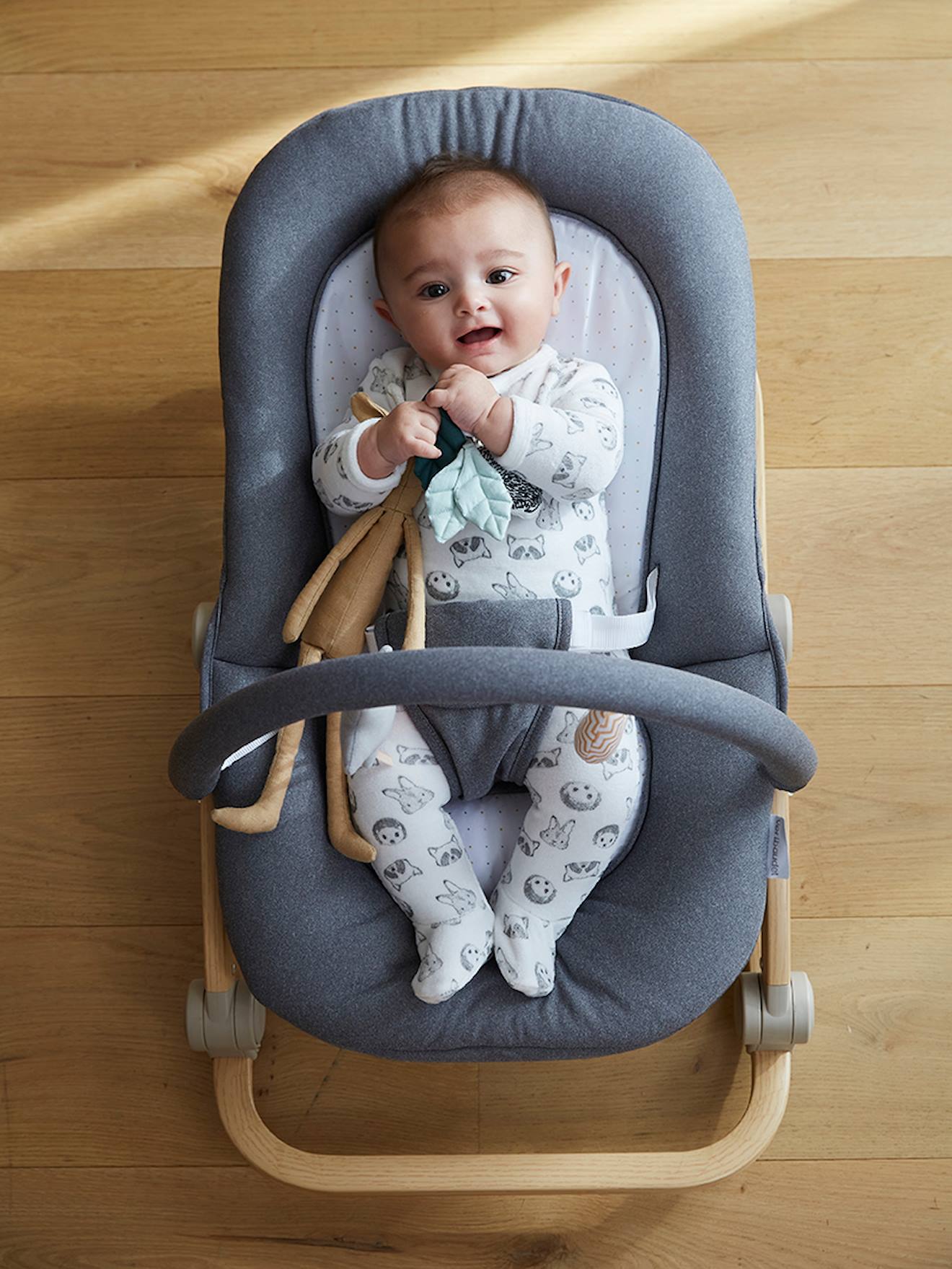 Rede Babydream com arco, amarelo escuro liso