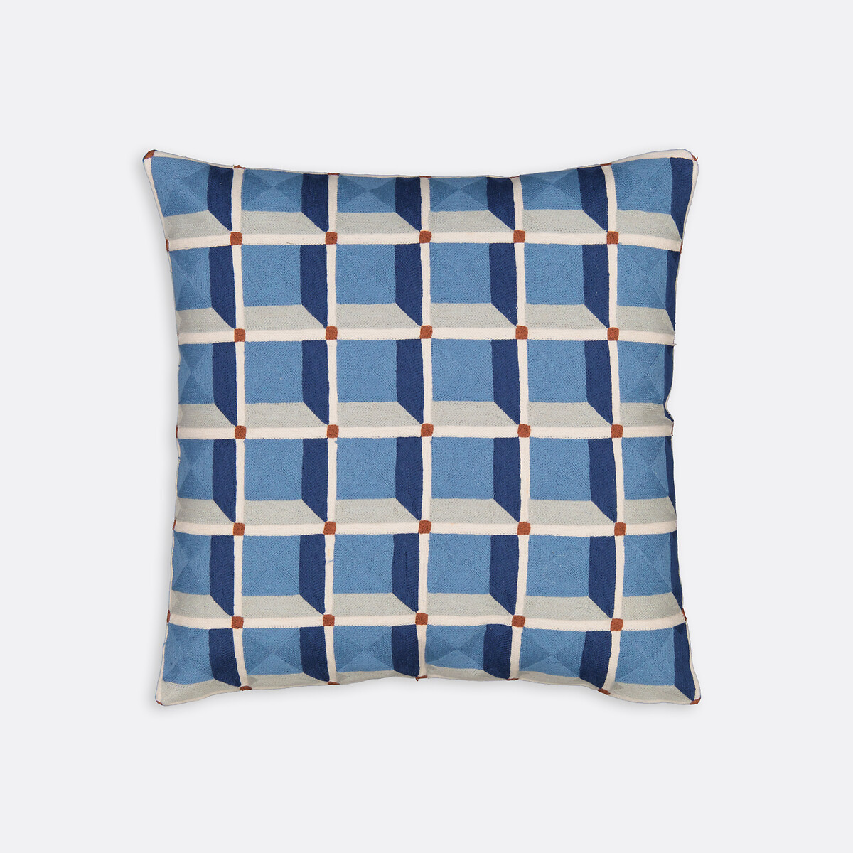 LA REDOUTE INTERIEURS<br>Capa de almofada 45x45 cm, algodão bordado, Mauro