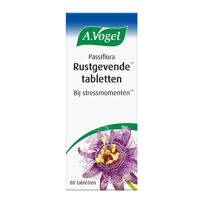 A.Vogel Passiflora Rustgevende1* Tabletten Helpt Bij Stressmomenten1* 80 stuks