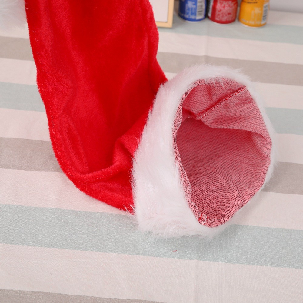 (150cm) XXL Christmas Santa Claus Nikolausmütze Weihnachtsmütze Zipfelmütze  - Rot / Weiss