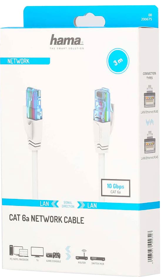 Hama Cat6a U/UTP netværkskabel 3 m