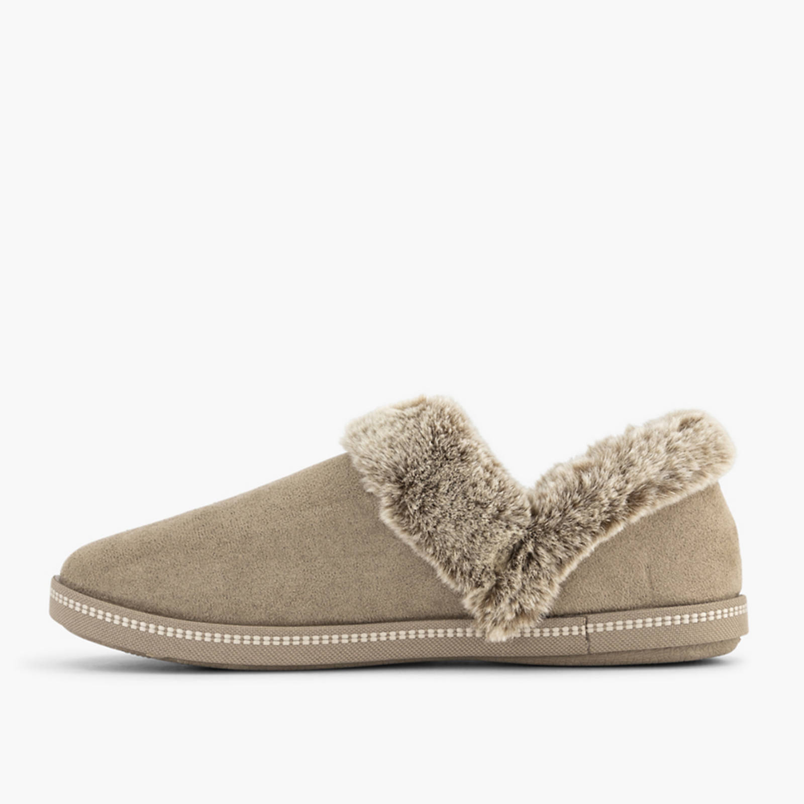 Skechers pantoffels taupe