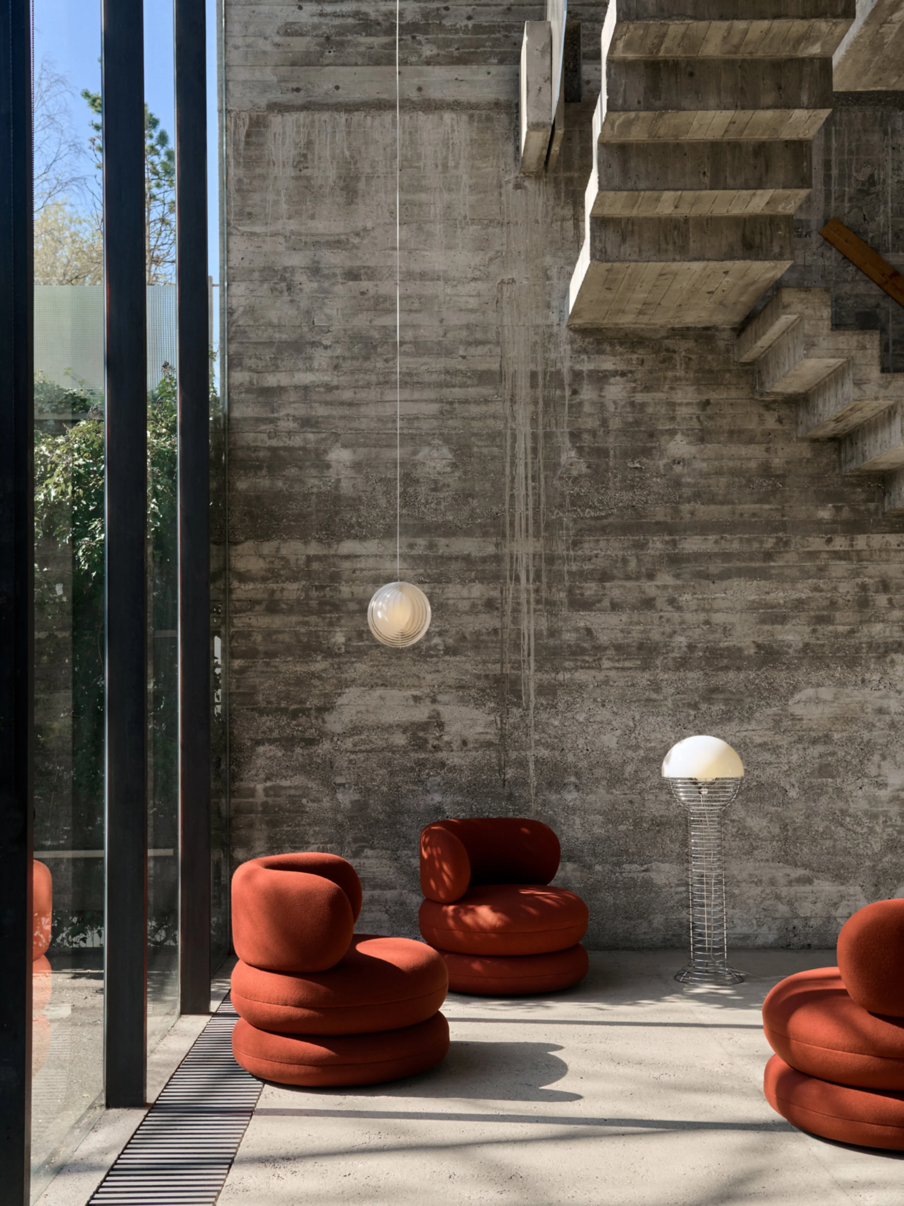 Vloerlamp Wire, Design Verner Panton