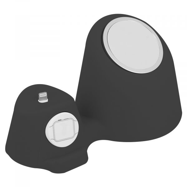 Avizar Suporte de Secretária Magsafe, Relógio Apple e Airpods 3 em 1 Doca Preto - SUP-MS-BK-J123