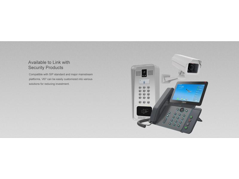Fanvil Tischtelefon V67 Schwarz V67 Smart Video Telefon