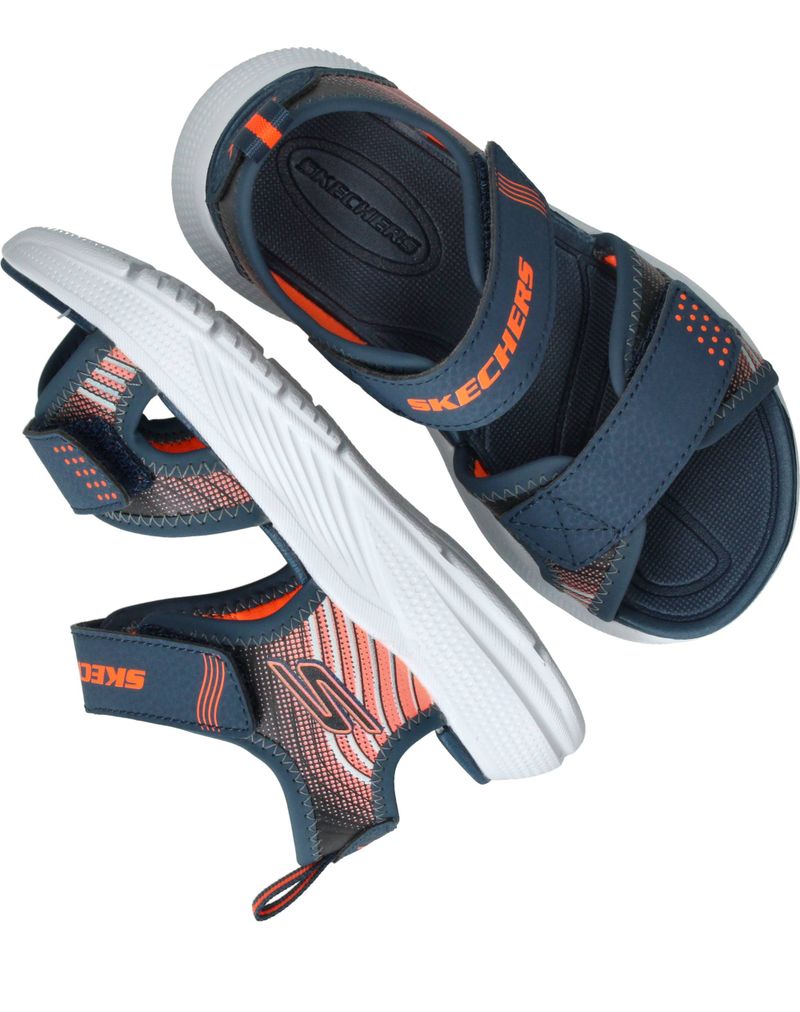 Skechers Microspeck-Splash Sandalen Blauw Jongens