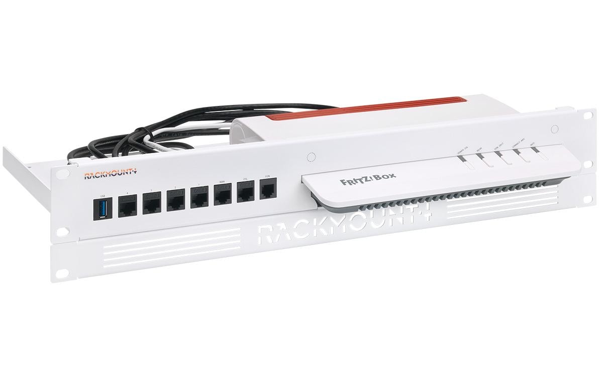 Rackmount Kit RM-FB-T3 für FritzBox 6660, 6890/LTE, 7590<br>Rackmount.IT RM-FB-T3 - Rack – weiss