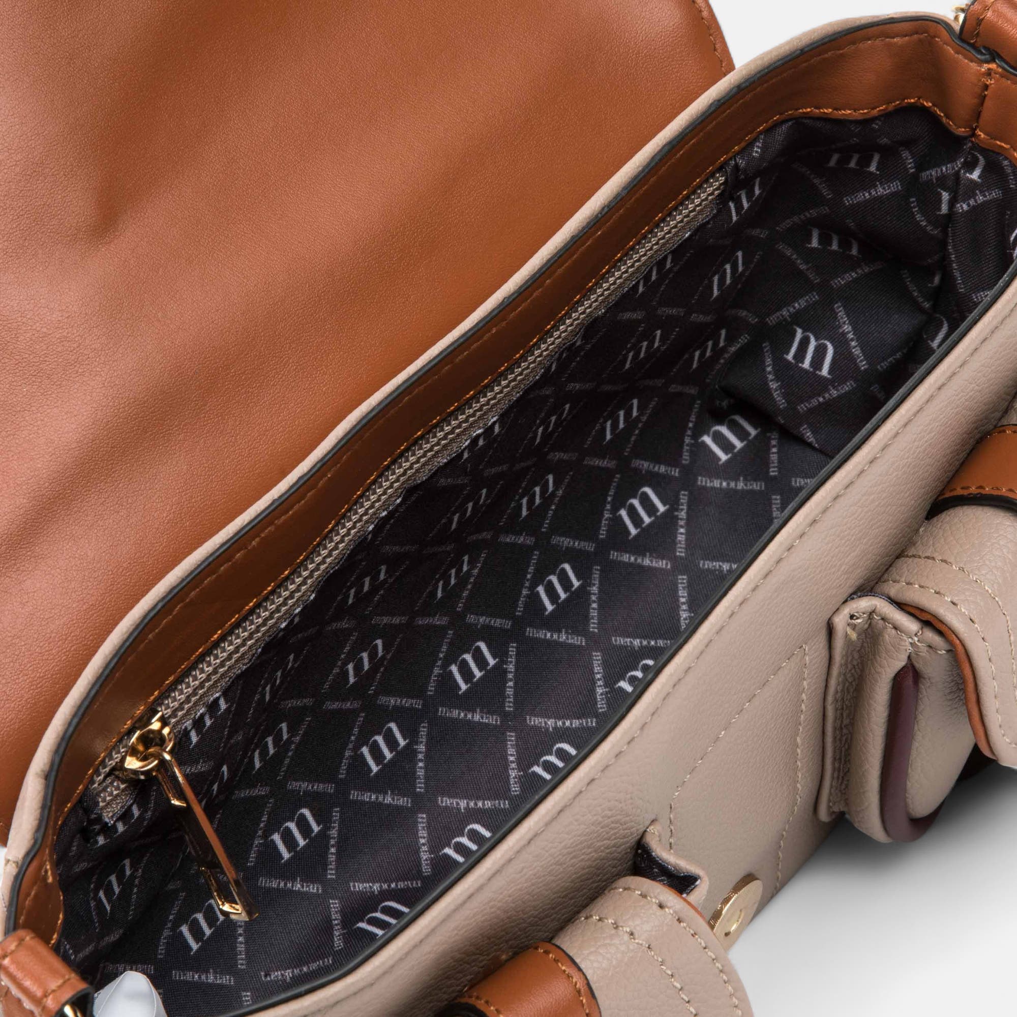 Sac bandoulière beige