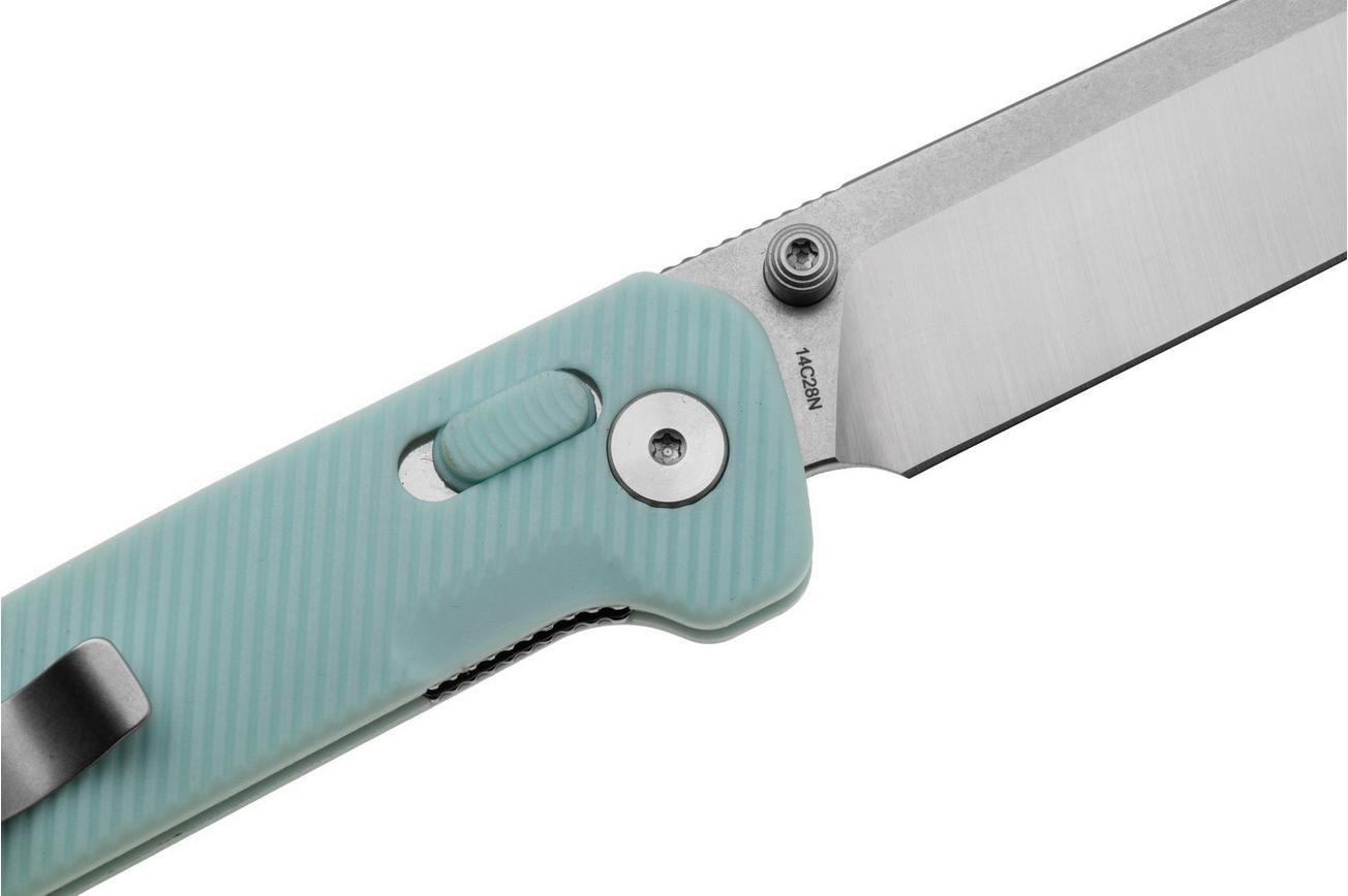 QSP Knife Penguin Glyde QS130GL-D1 Two-Tone 14C28N, Ice Cream Blue FRN, zakmes