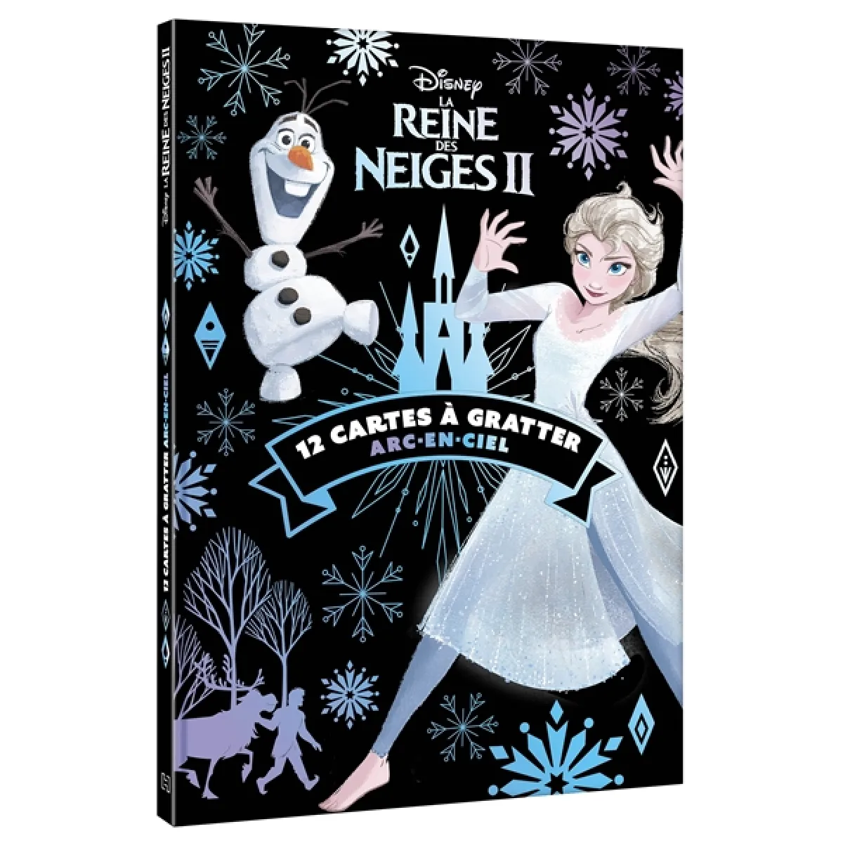 La reine des neiges II : 12 cartes à gratter arc-en-ciel · Occasion