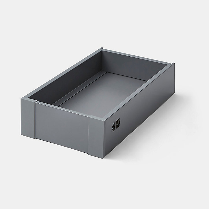 Façade de tiroir intérieur de cuisine Soto gris anthracite l. 30 cm GoodHome