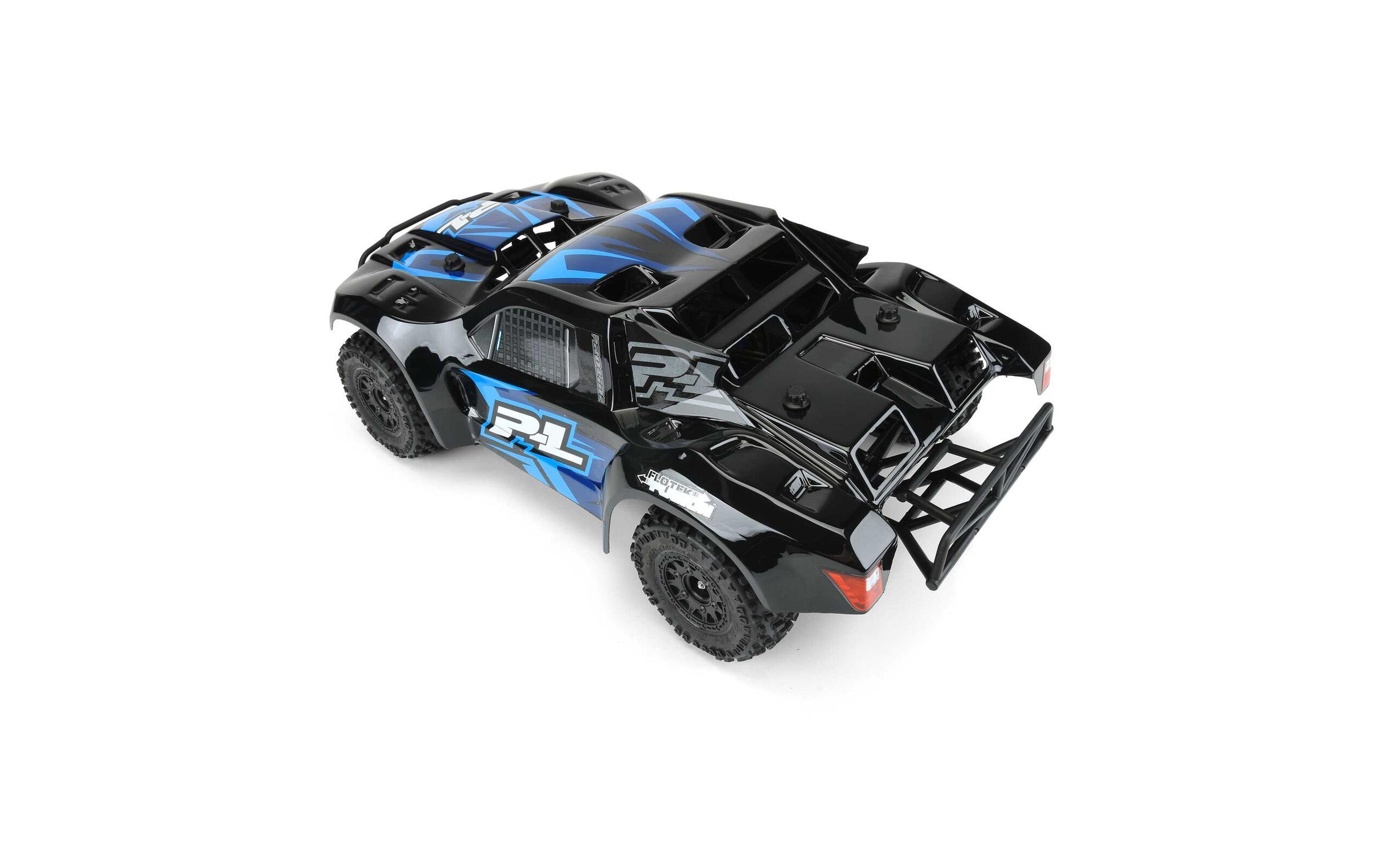 Karosserie Flo-Tek Fusion SCT Schwarz, 1:10Bereits zugeschnittene & lackierte Short Course Truck Karosserie