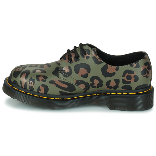 Dr. Martens - 1461 SMOOTH DISTORTED LEOPARD - Kaki