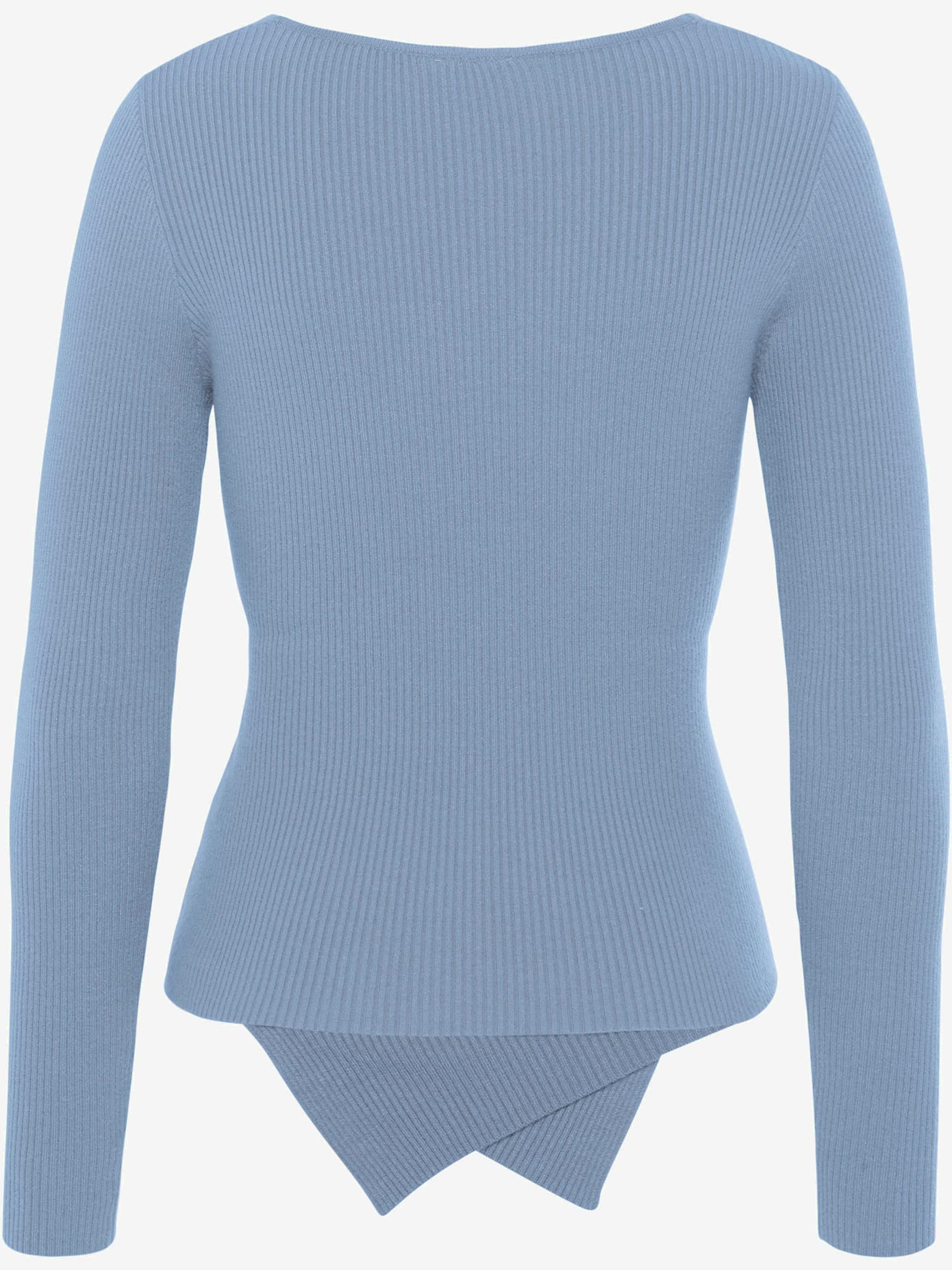 Pull en tricot effet cache-cœur croisé devant