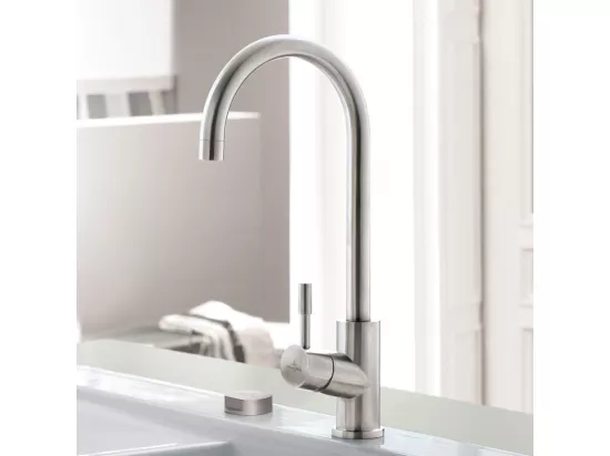 Robinet cuisine VILLEROY ET BOCH Umbrella acier massif + nettoyant