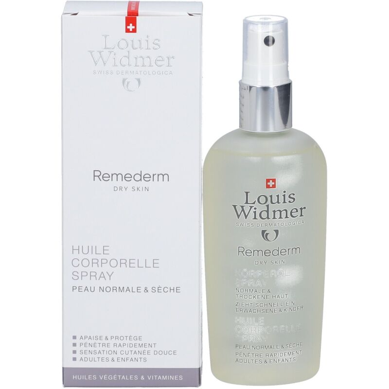 Huile corporelle Remederm Louis Widmer - Spray de 150 ml