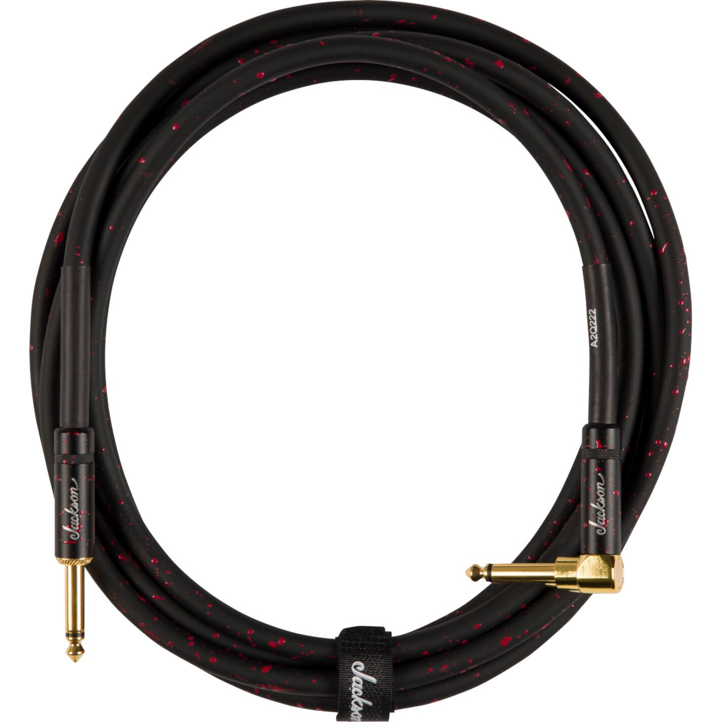 Jackson High Performance jack kabel zwart-rood recht-haaks 3.33 m