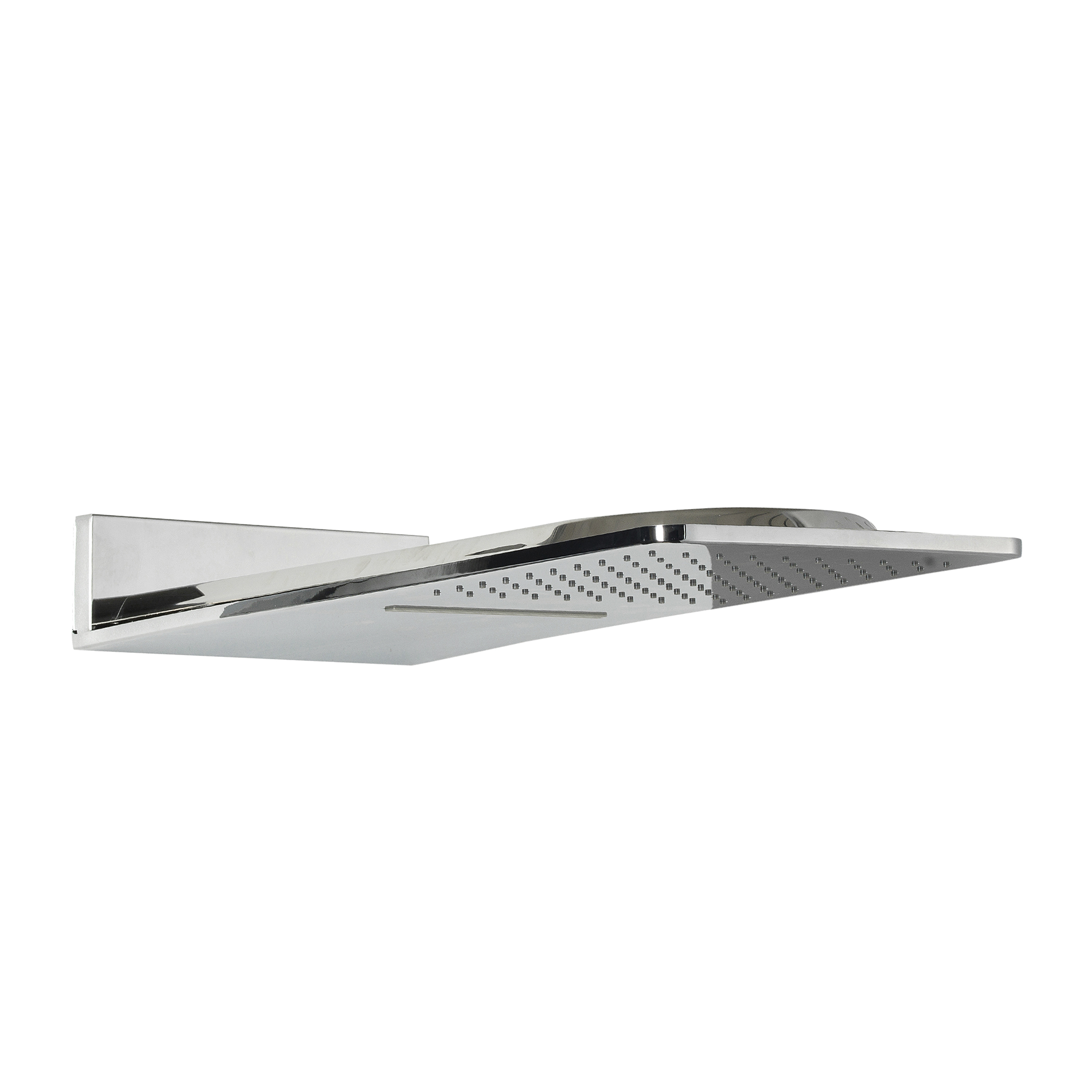Mueller Cube luxe vierkante wand-hoofddouche waterval 600x25 chroom