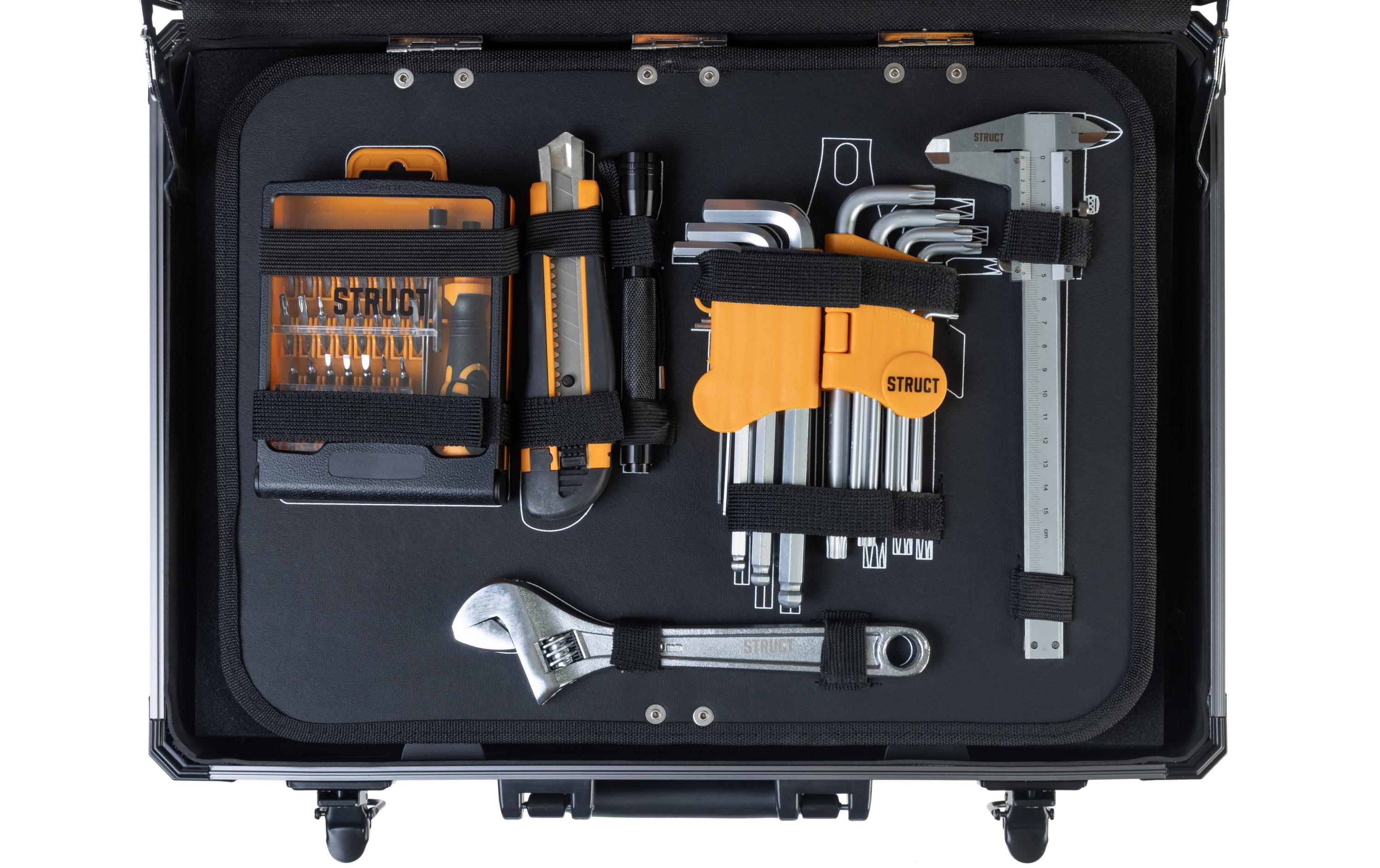 Werkzeugkoffer 152-teilig<br>Handlicher Trolley mit Teleskopgriff