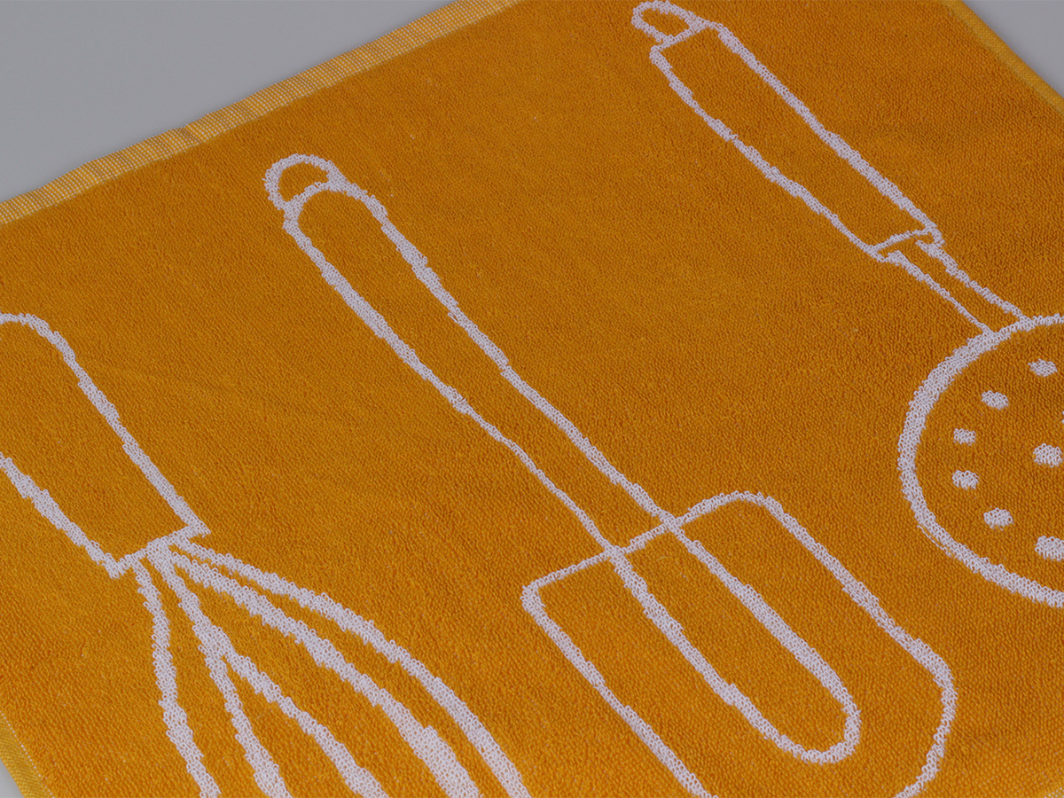 DoubleDry Keukentools 50 x 50 cm set van 6 keukendoeken - Yellow