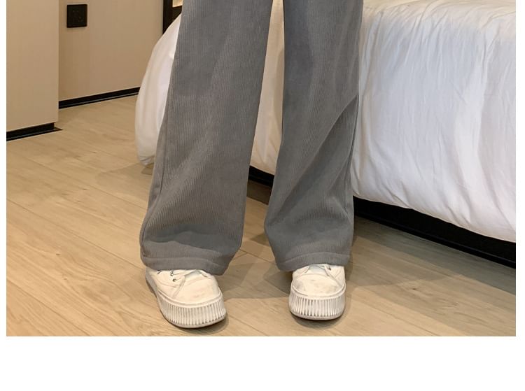 Appelsin - Corduroy broek met trekkoord in de taille, losvallend