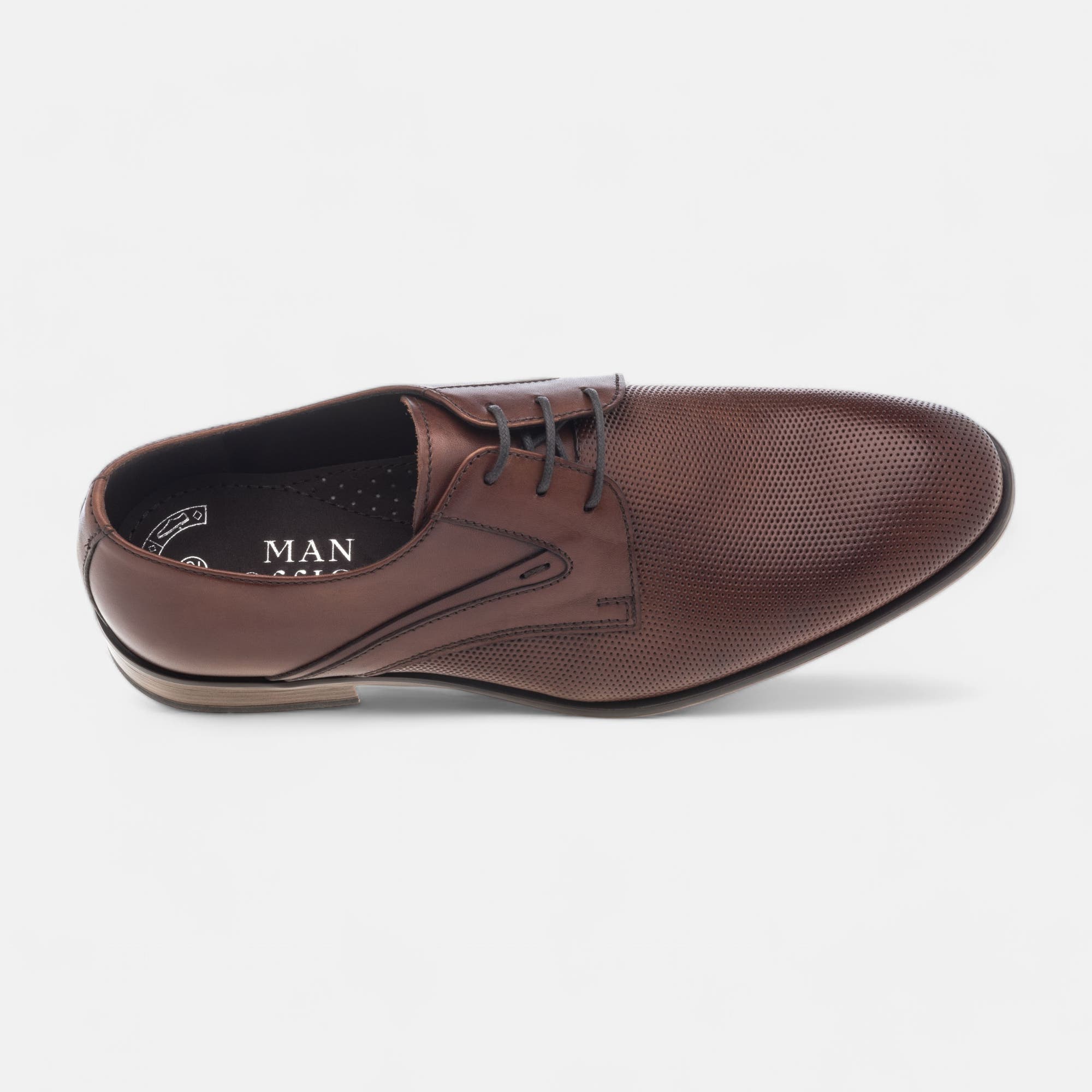 Derbies Homme en cuir marron