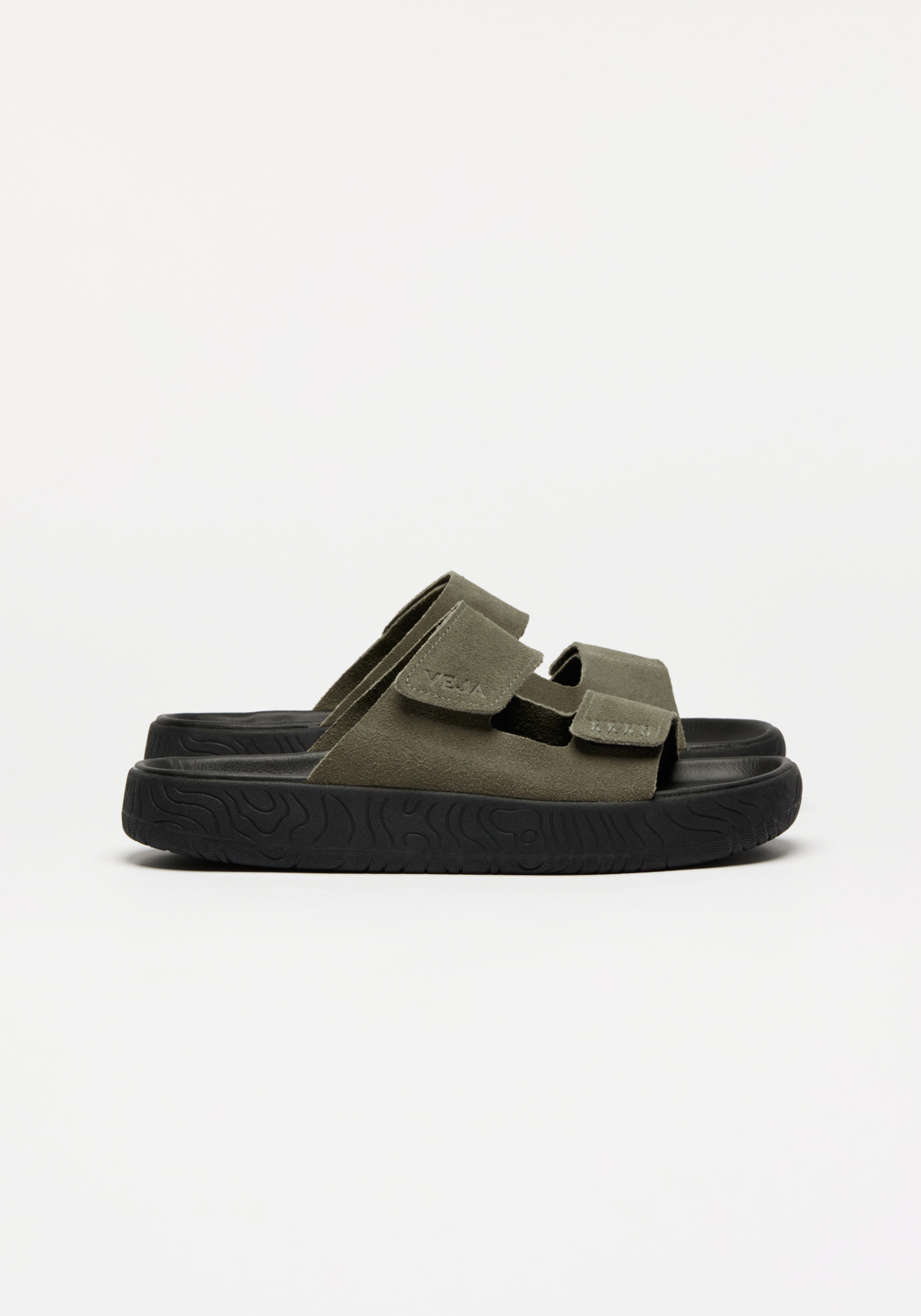 Veja Sandalen Etna Suede Soft Kaki Kaki Black