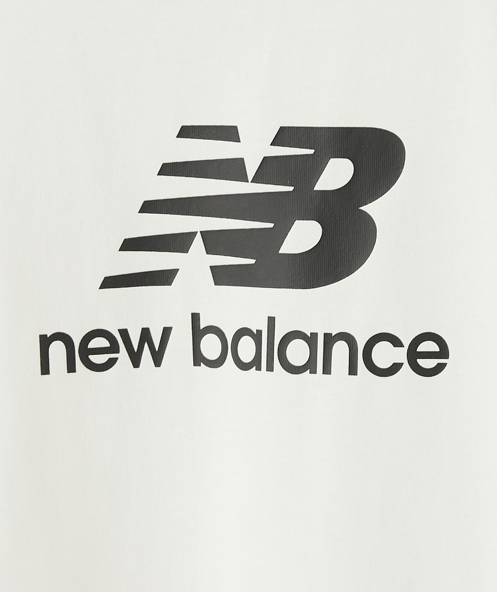 NEW BALANCET-SHIRT À MANCHES COURTES BLANC GARÇON ESSENTIALS STACKED