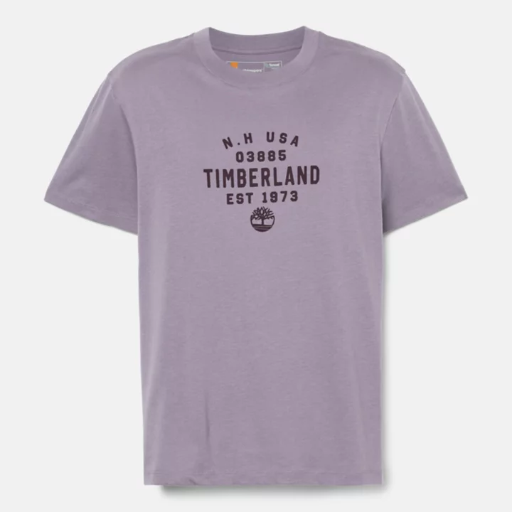 T-shirt à motif en violet