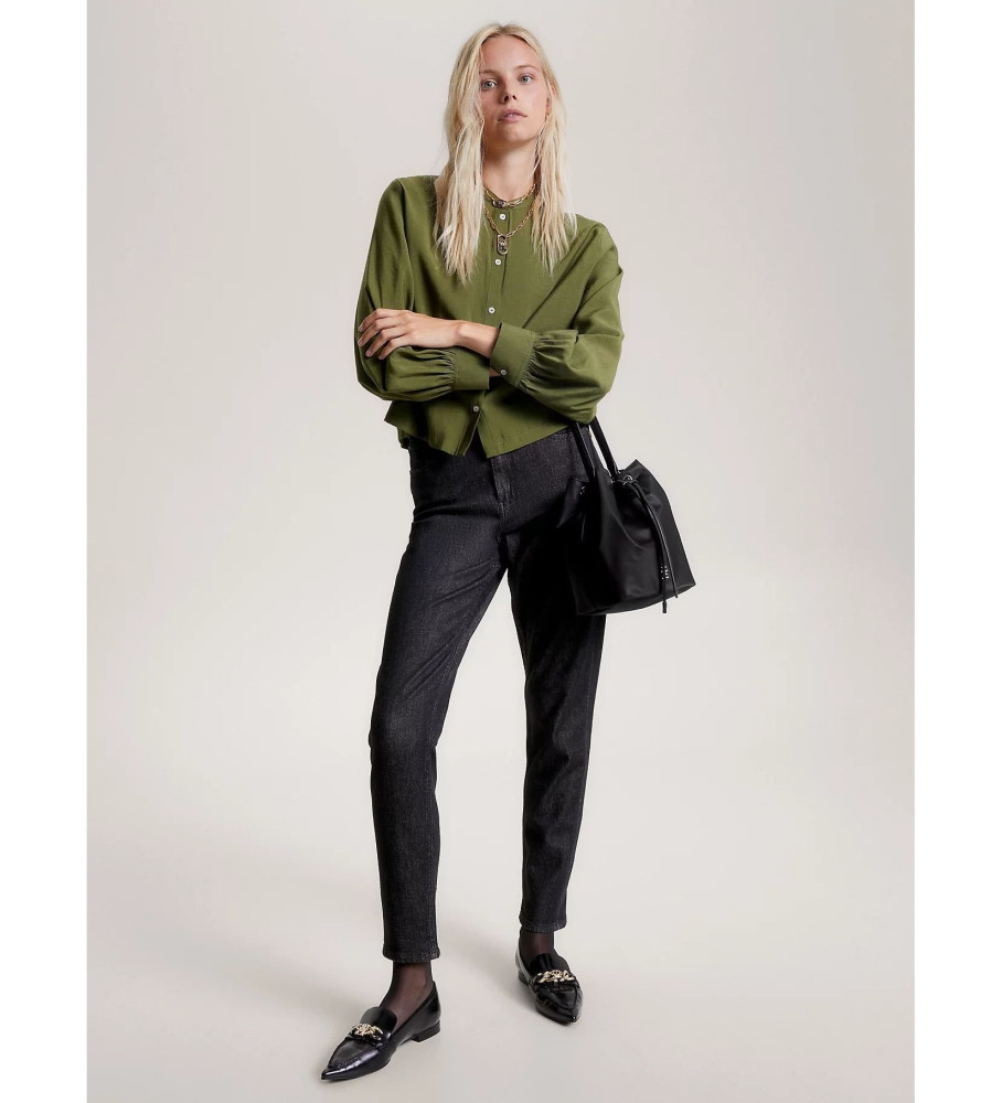 Bolsa saco Tommy Hilfiger reciclada com cordão preto