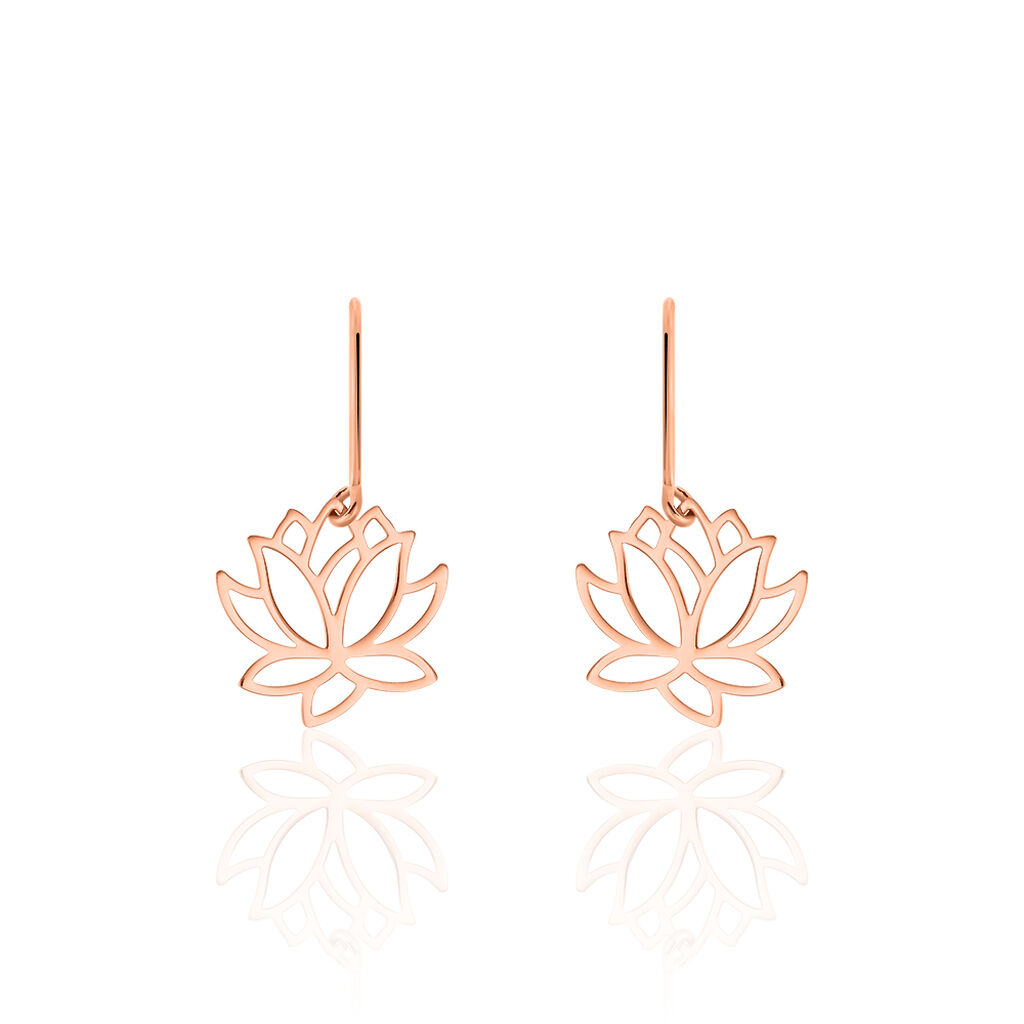 Boucles D'oreilles Pendantes Rosita Argent Rose