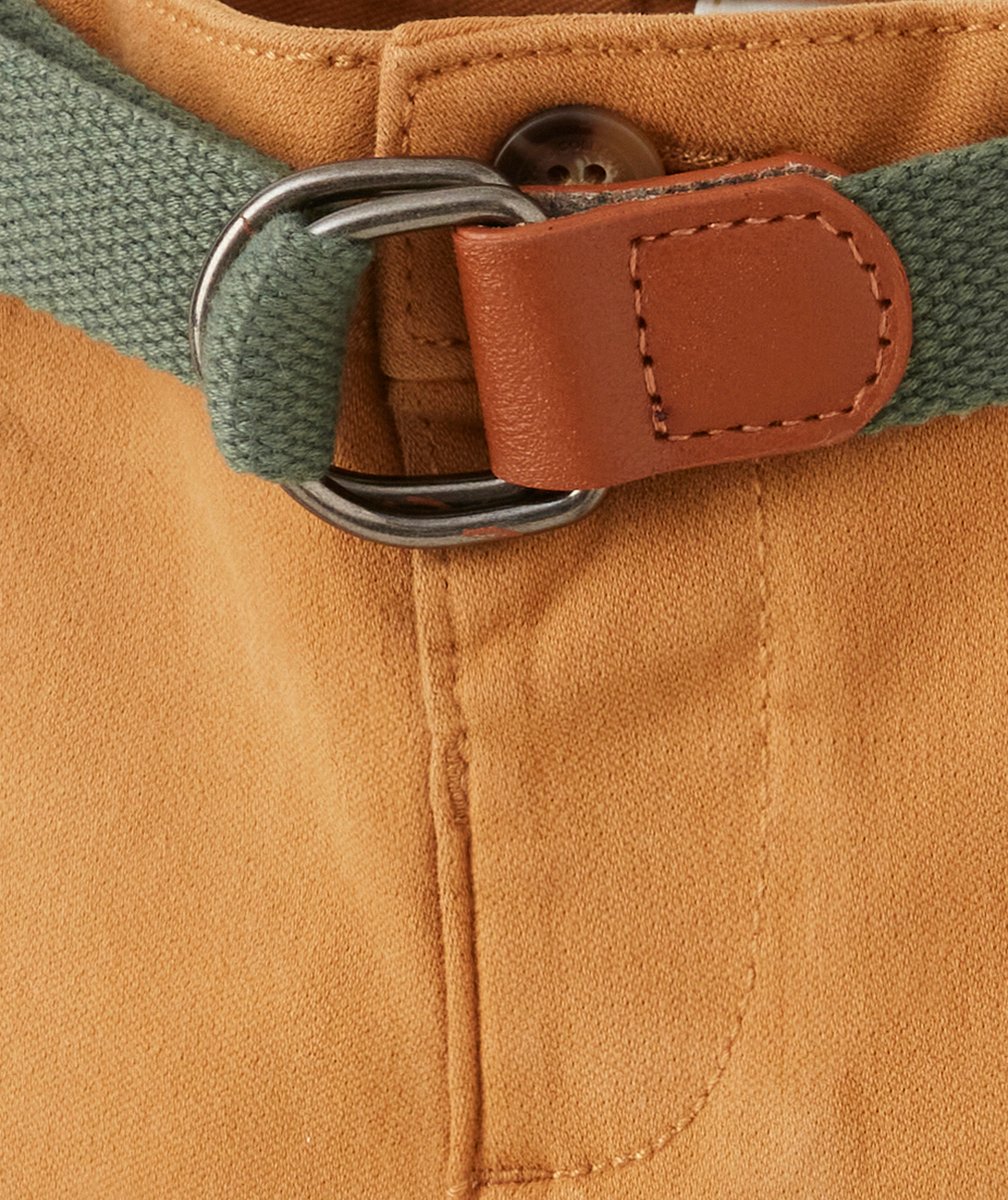 PANTALON CHINO BÉBÉ GARÇON EN VISCOSE RESPONSABLE MARRON