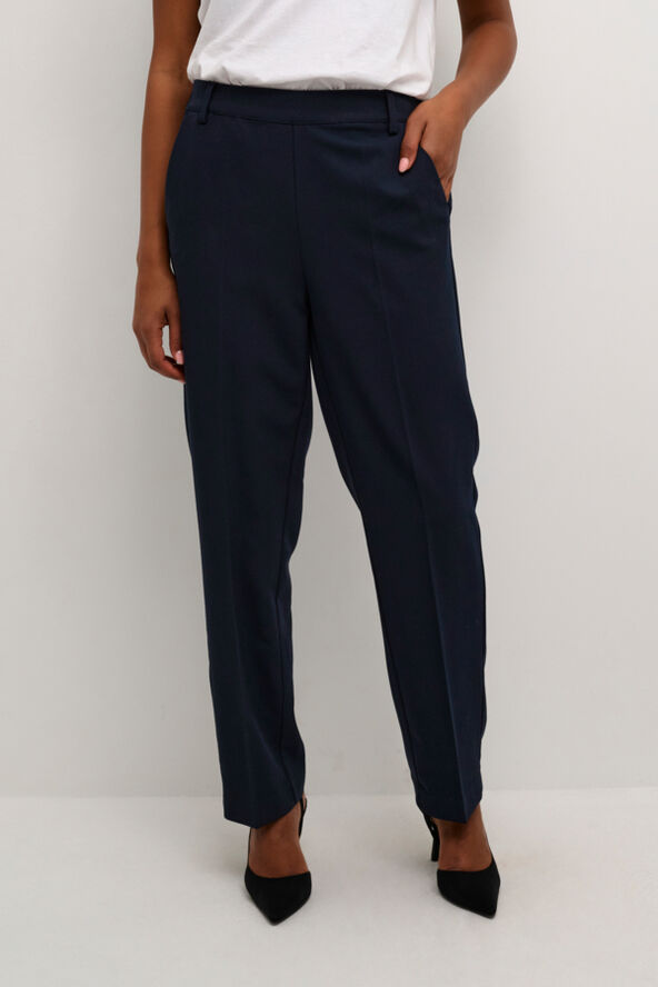 Kaffe KAsakura HW Pants Midnight marine