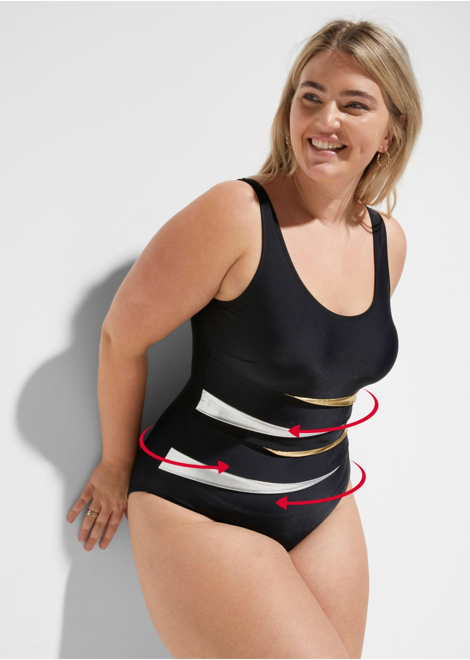 Maillot 1 pièce sculptant à effet gainant modéré